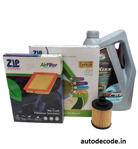 Chevrolet Beat Petrol Service Kit 5W30 Oil 3.5L Filters - Image 2