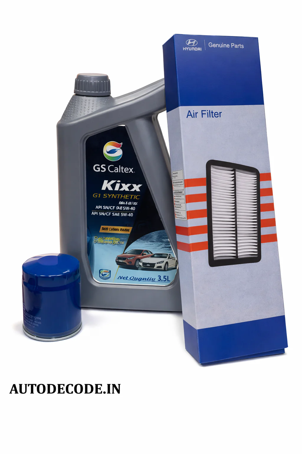 Hyundai Grand i10/Aura/Xcent Petrol Service Kit 5W30 3.5L - Image 2