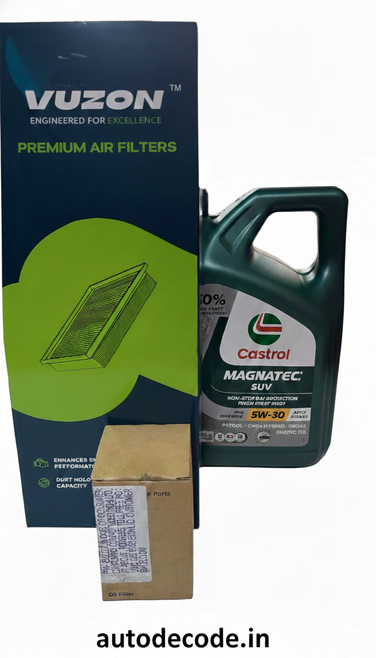 Hyundai Xcent Diesel Service Kit with Castrol Magnatec 5W30 Fully Synthetic Oil - Image 2
